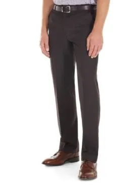 60% OFF - GURTEEN Trousers  - Cologne Formal Stretch Flannels - Conker Brown - Size: 34 SHORT
