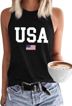 Beopjesk Women's Gradient Coconut Tree Tank Tops Summer Sleeveless V-Neck Button Down Henley Shirt