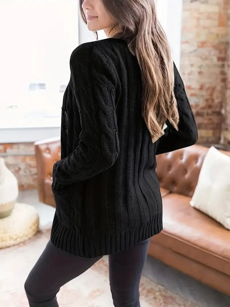 Button-Up Cardigan Sweater