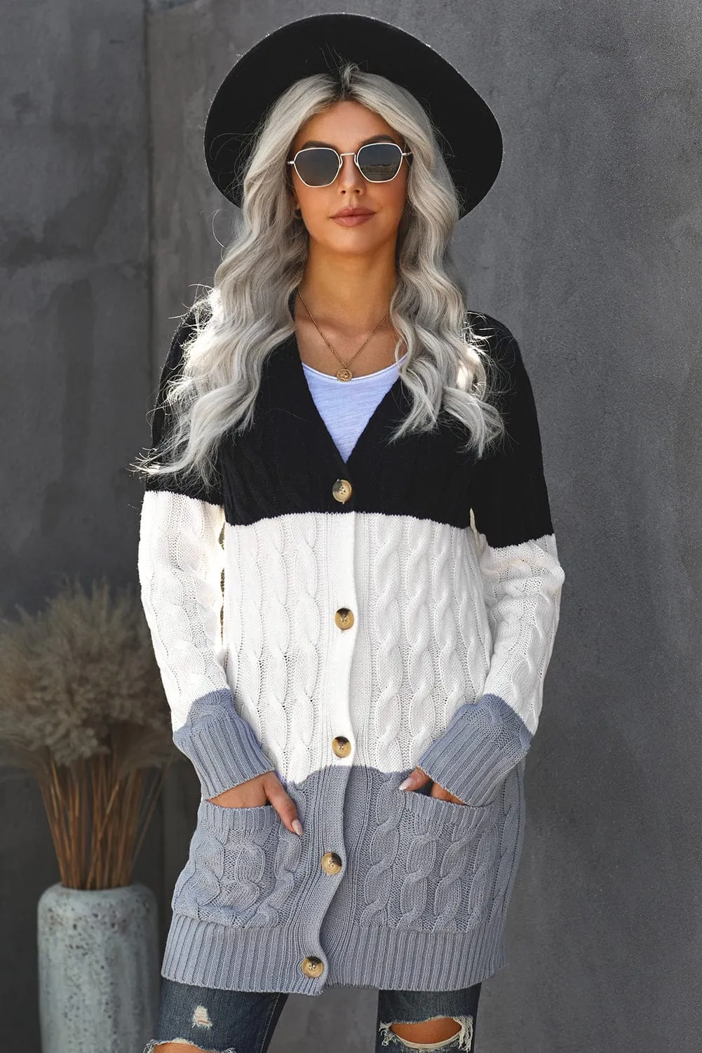 Button-Up Cardigan Sweater