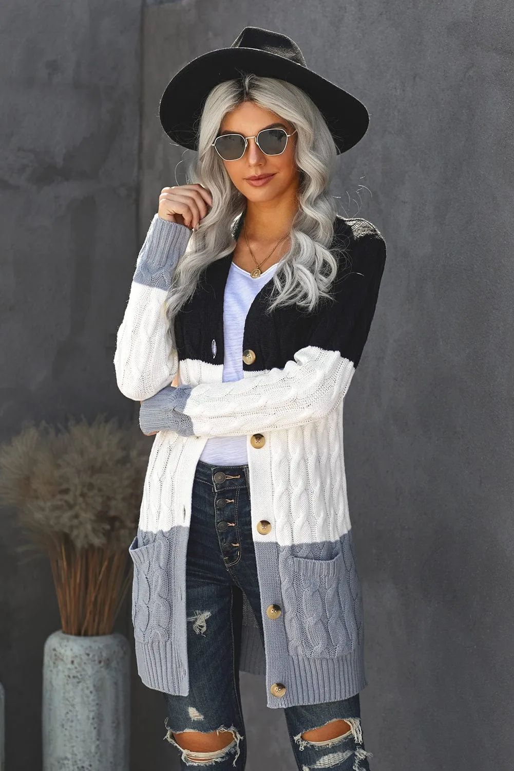 Button-Up Cardigan Sweater