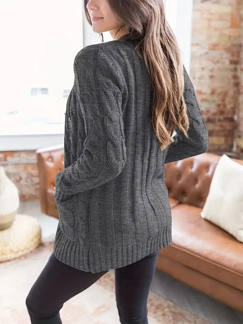 Button-Up Cardigan Sweater