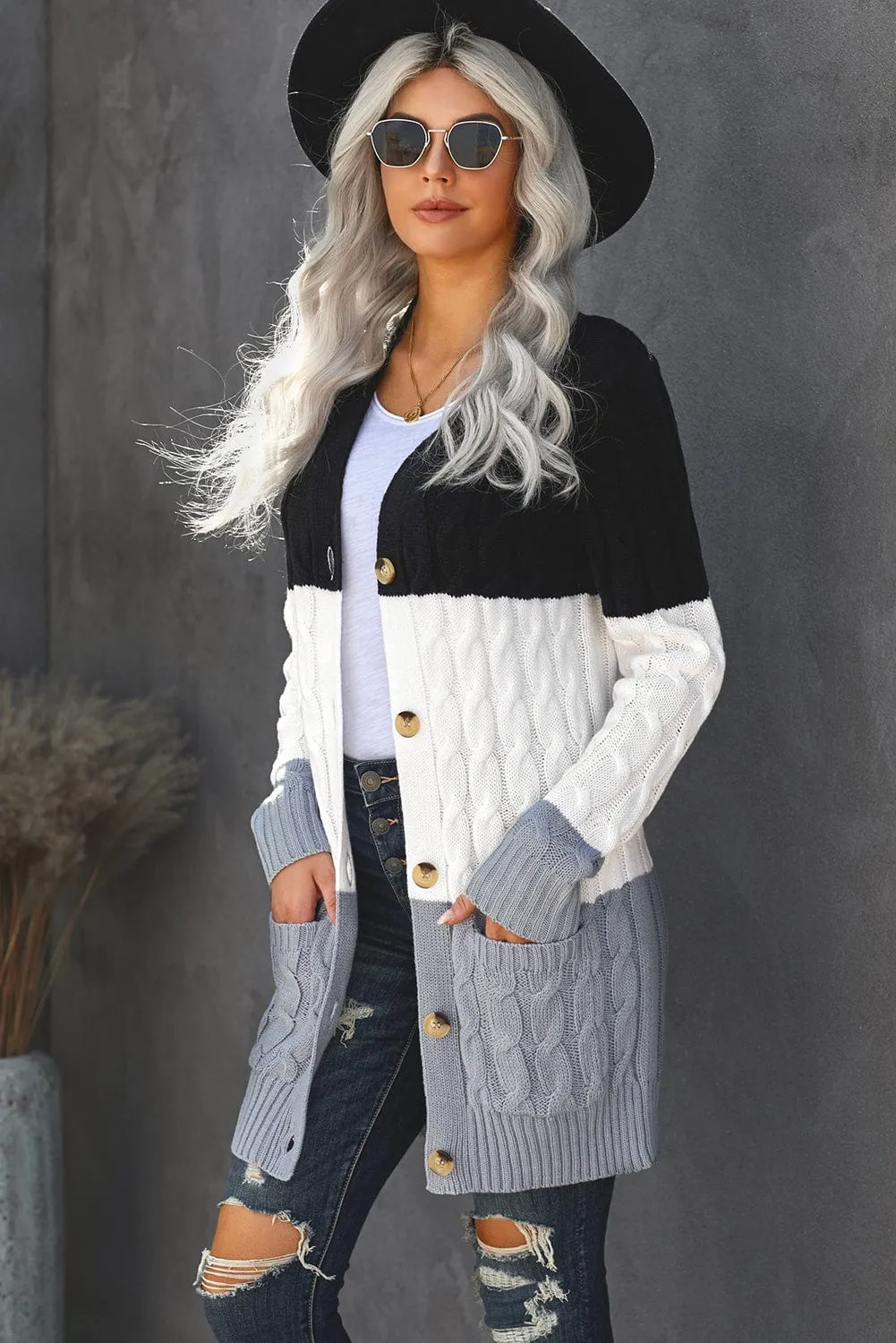 Button-Up Cardigan Sweater