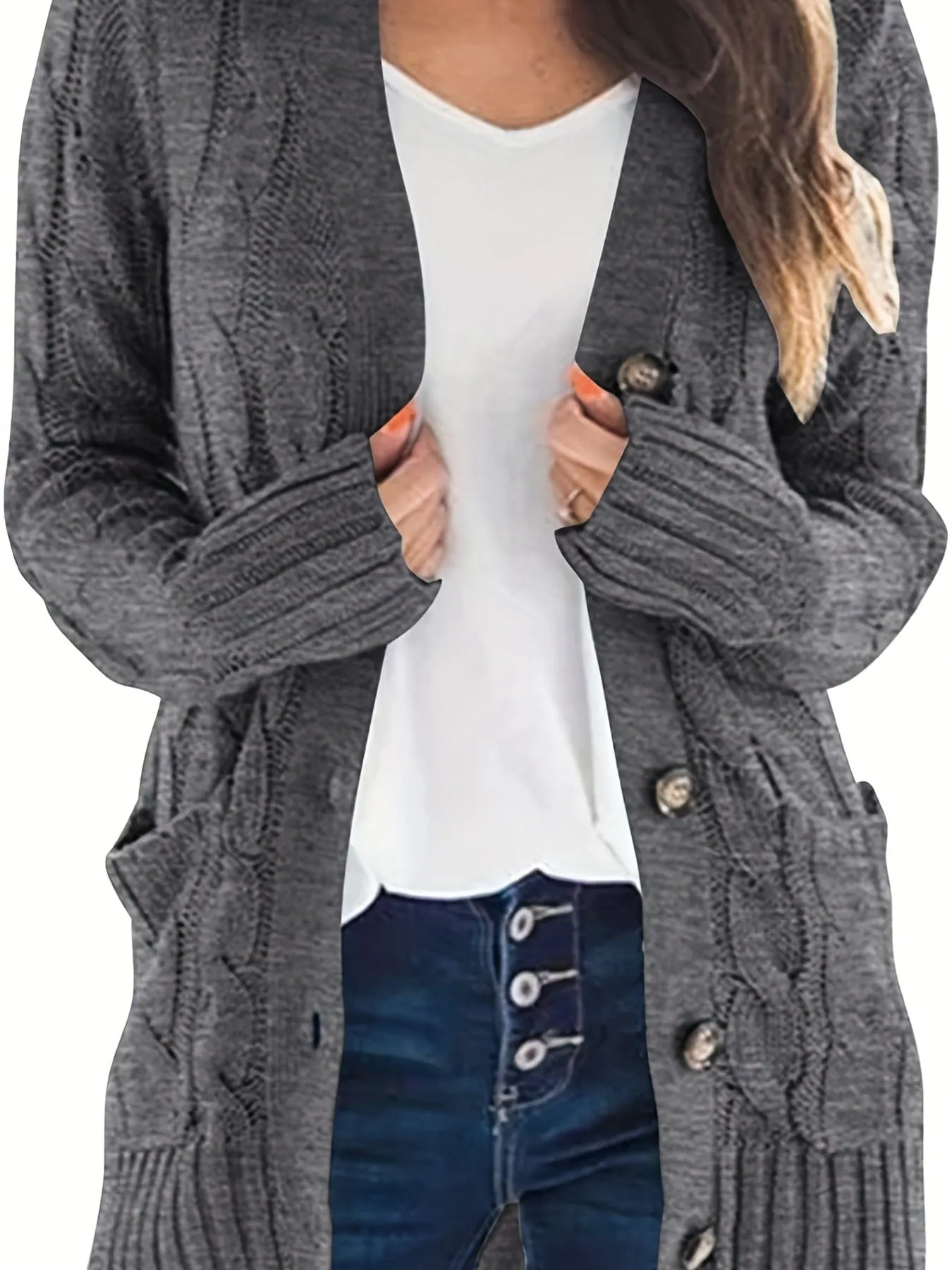 Button-Up Cardigan Sweater