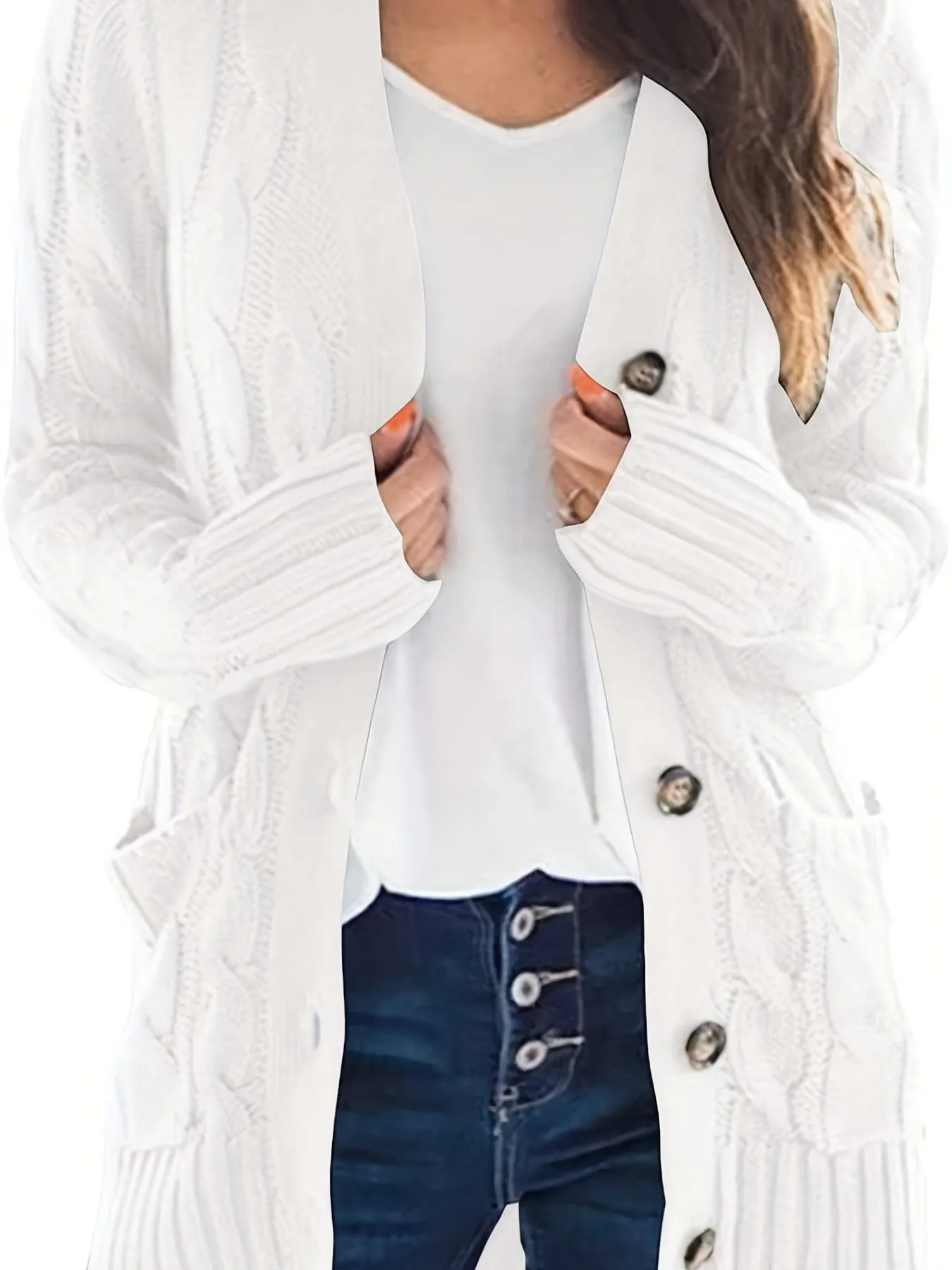 Button-Up Cardigan Sweater