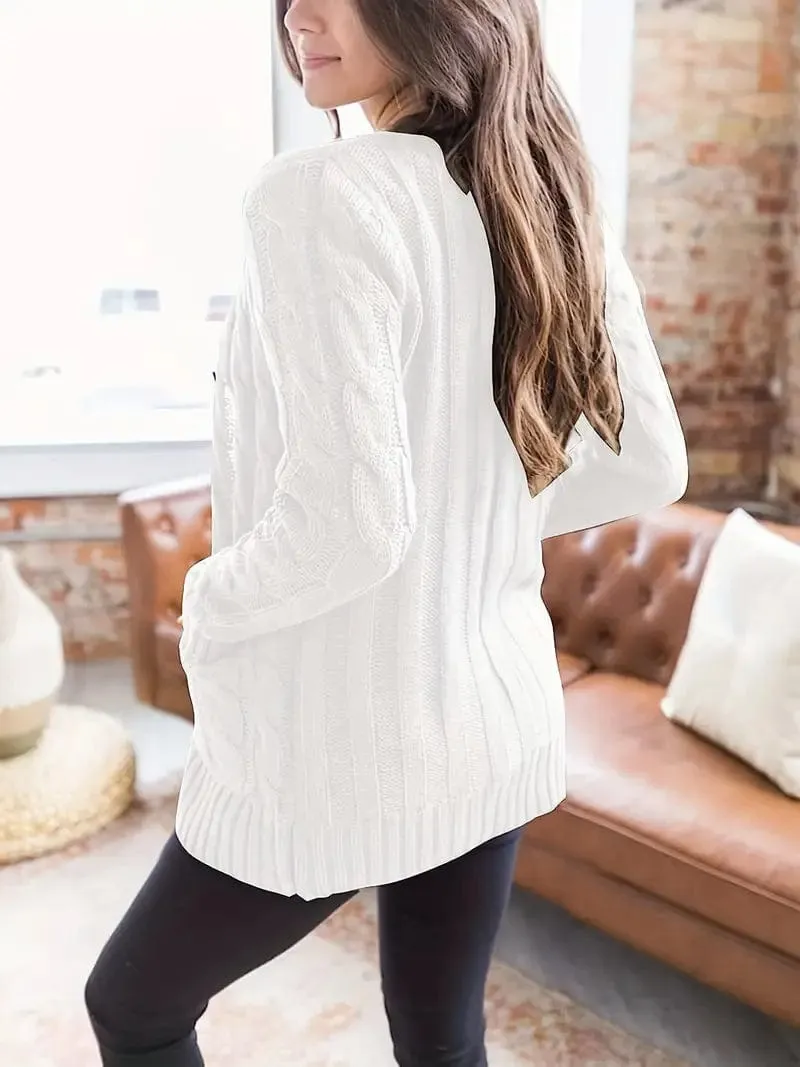 Button-Up Cardigan Sweater
