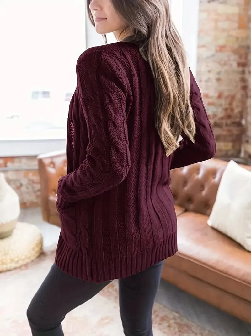 Button-Up Cardigan Sweater