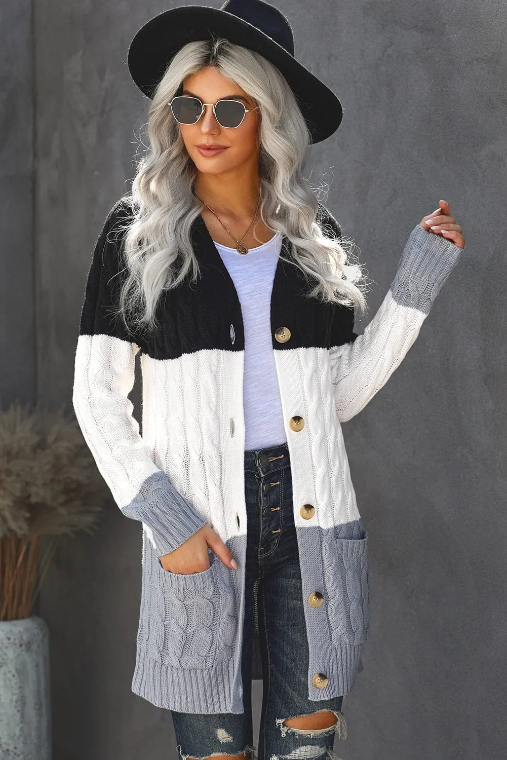 Button-Up Cardigan Sweater