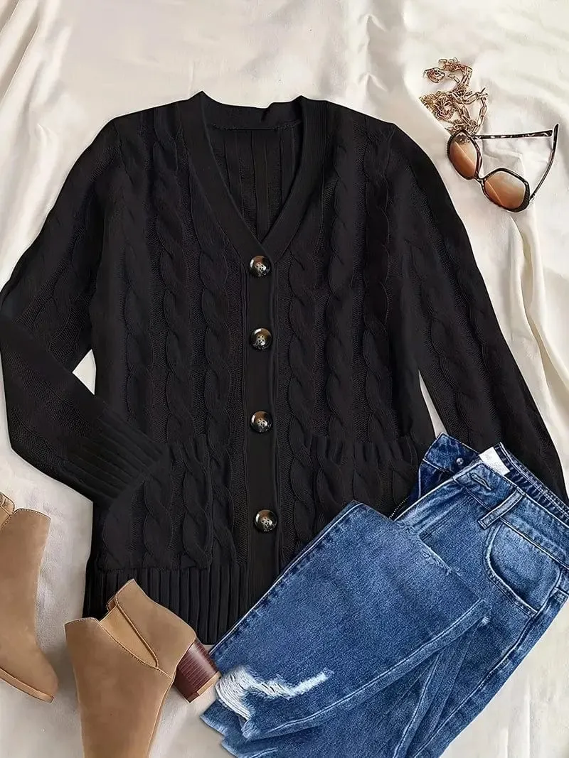 Button-Up Cardigan Sweater