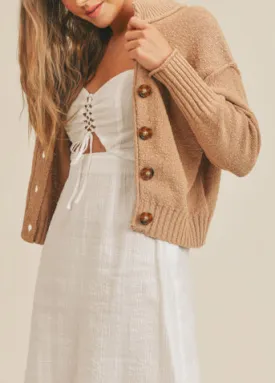 Button Up Tan Cardigan
