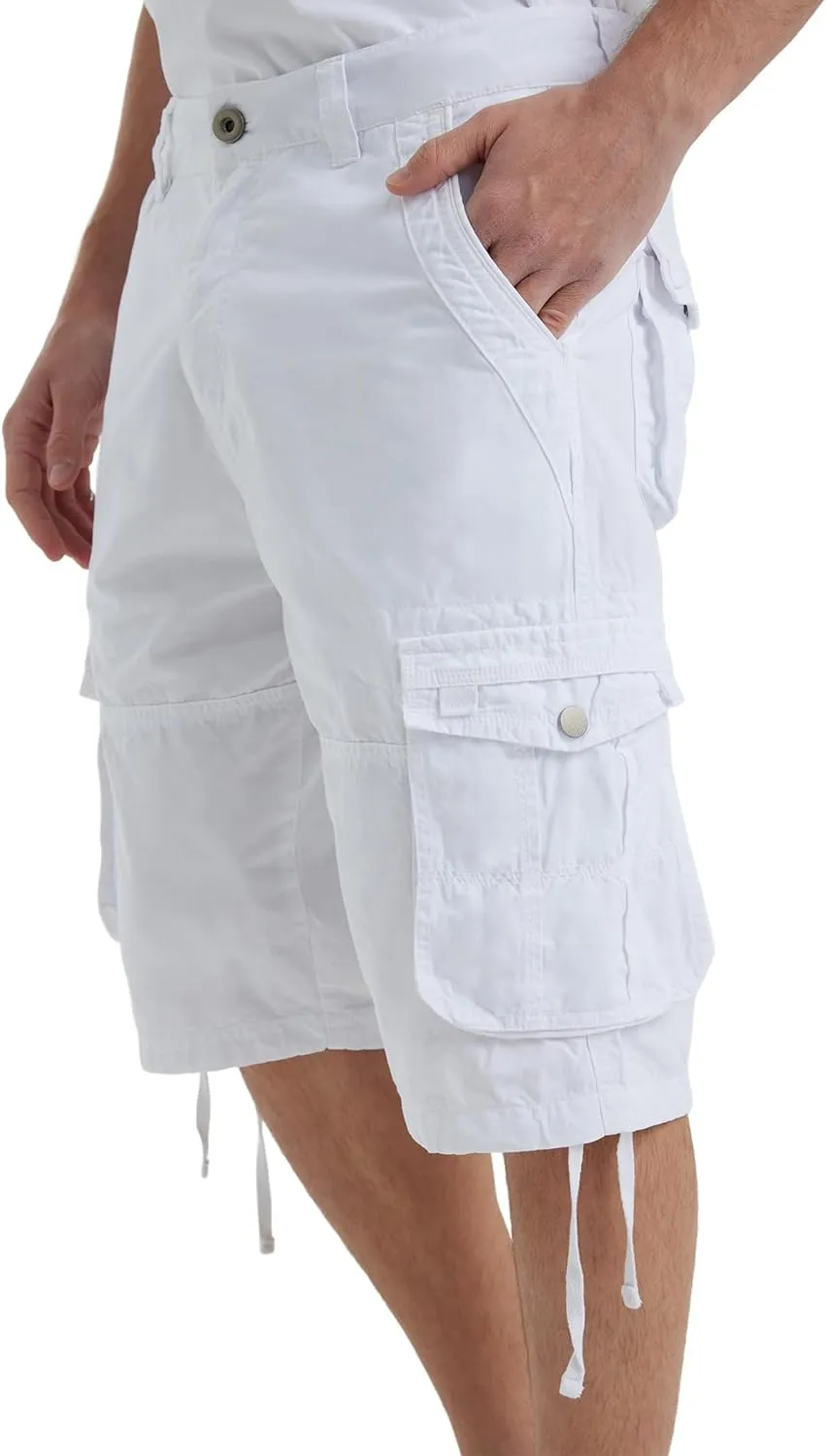 Cargo Shorts for Men Multi Pockets Mens Shorts Below Knee Casual Hiking Summer Shorts