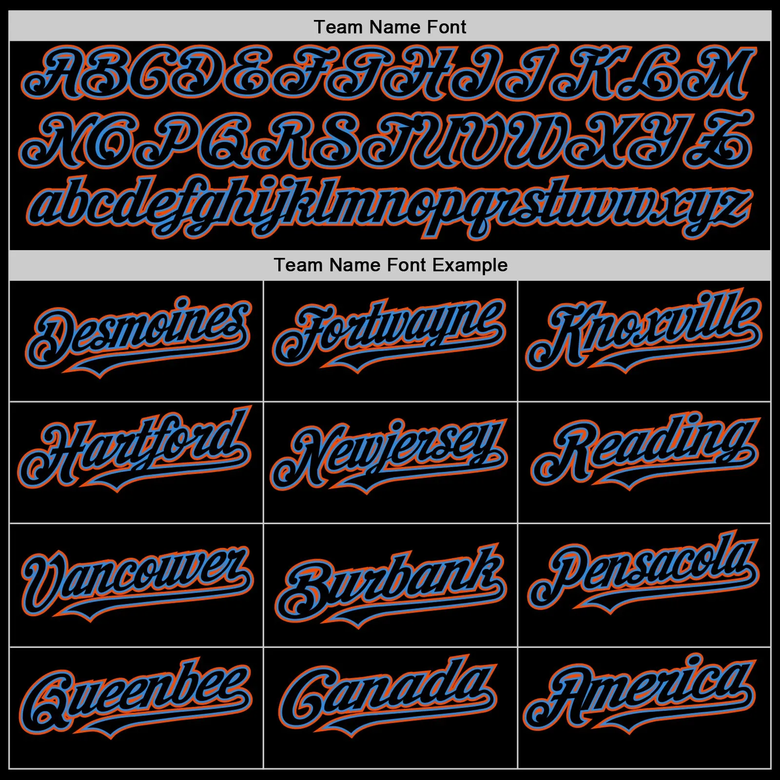 Custom Black Powder Blue-Orange Bomber Full-Snap Varsity Letterman Hoodie Jacket