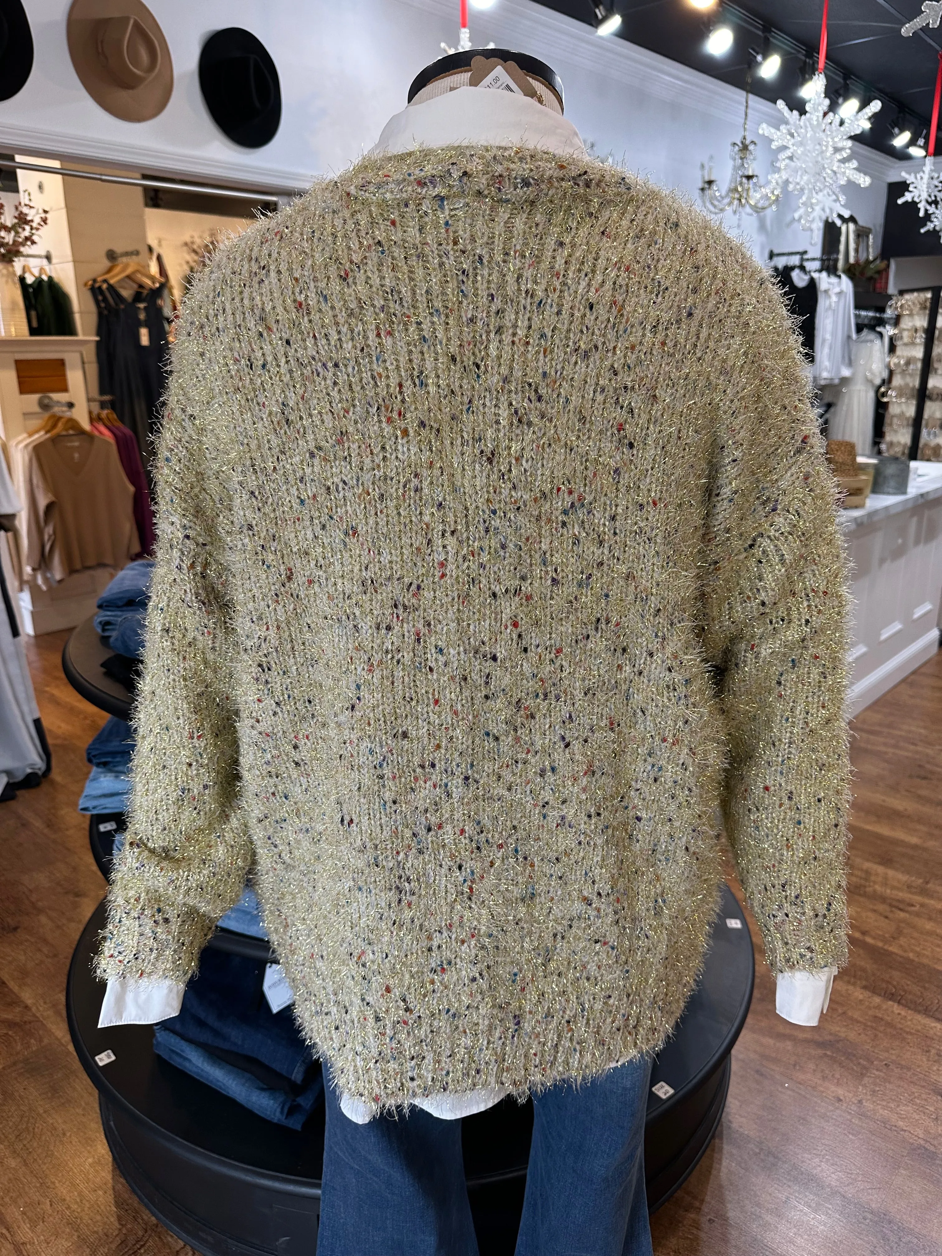 Golden Glow Button Down Cardigan