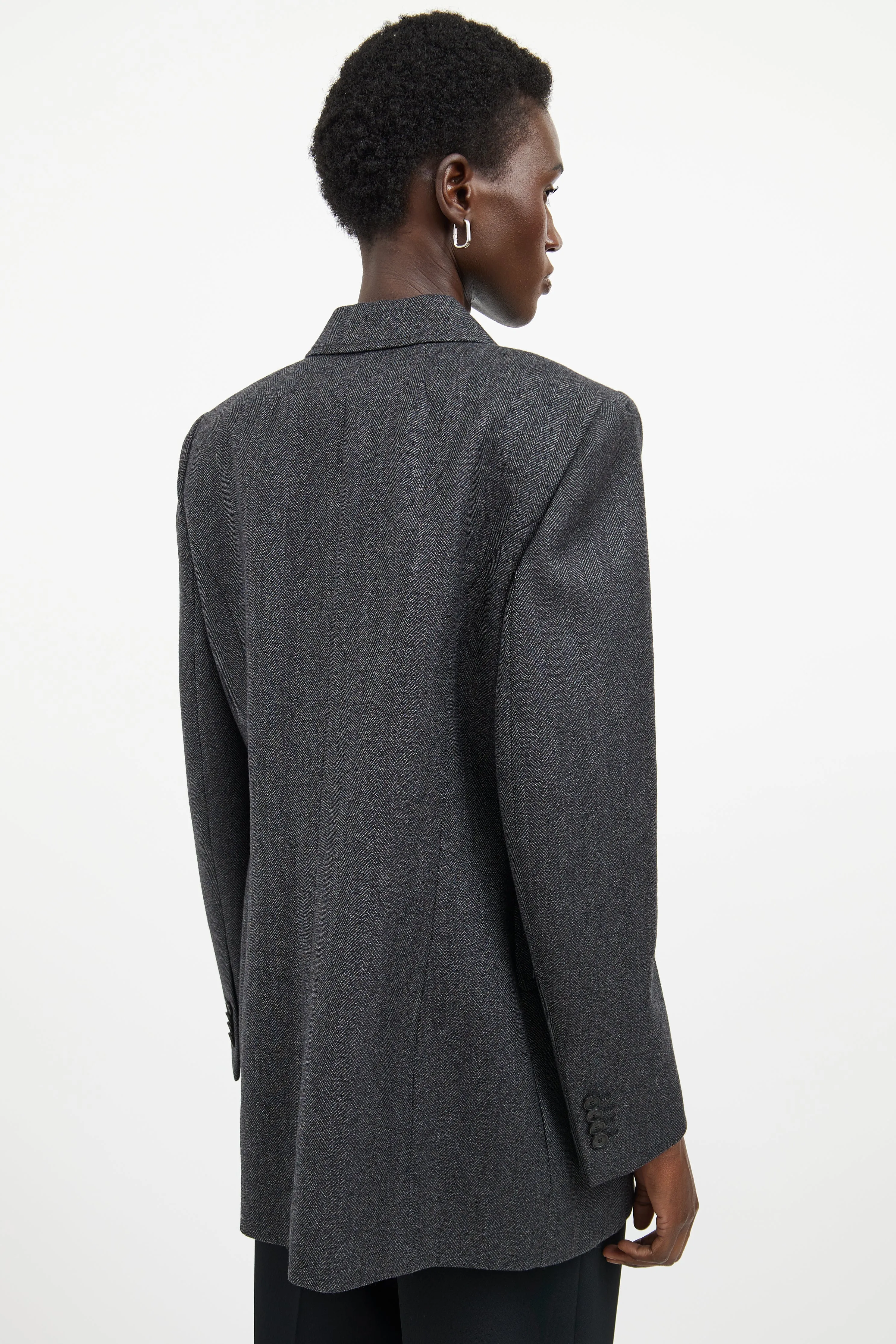 Grey Structured Blazer