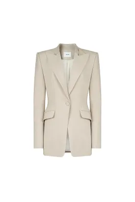 Harver Structured Long Sleeved Crepe Blazer