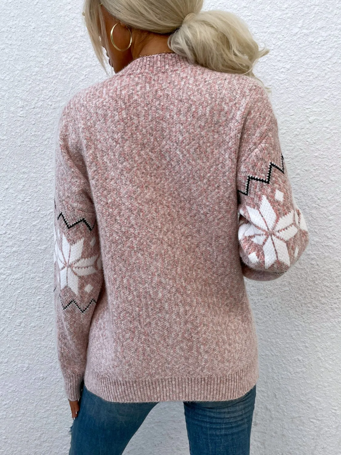 Heathered Pocketed Button-Up Cardigan