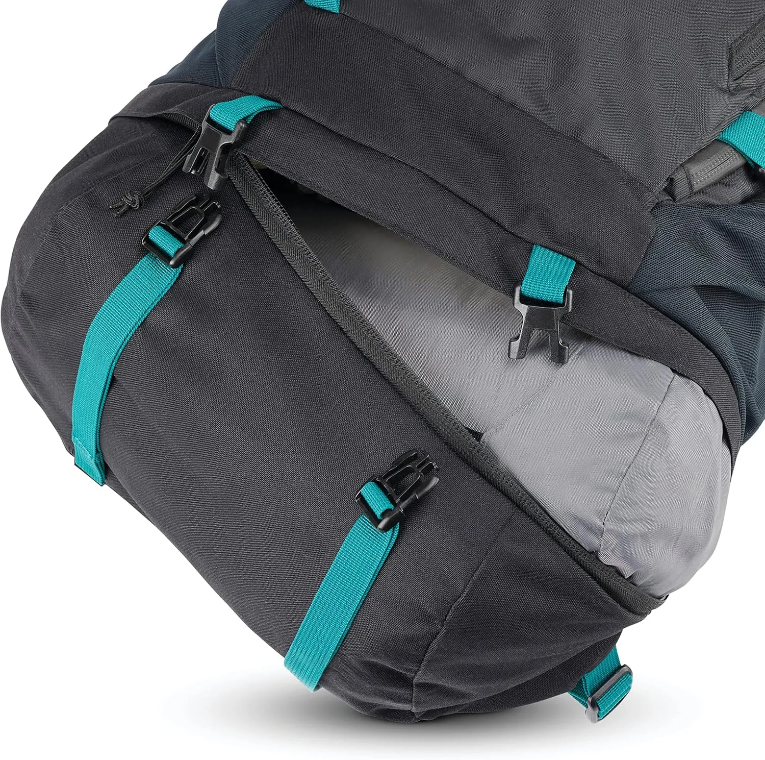 High Sierra Pathway 2.0 Backpack with Hydration Storage Sleeve, for Hiking, Biking, Camping, Traveling, Black, 75L