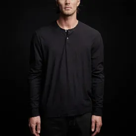 JAMES PERSE MENS REVERSE SLUB JERSEY HENLEY - 2 COLORS