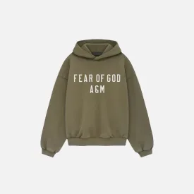 KIDS ESSENTIALS HEAVY FLEECE HOODIE - MILITARY