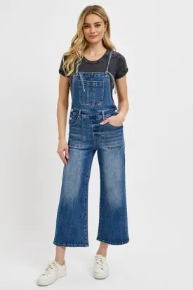 Knotted Strap Denim Overalls