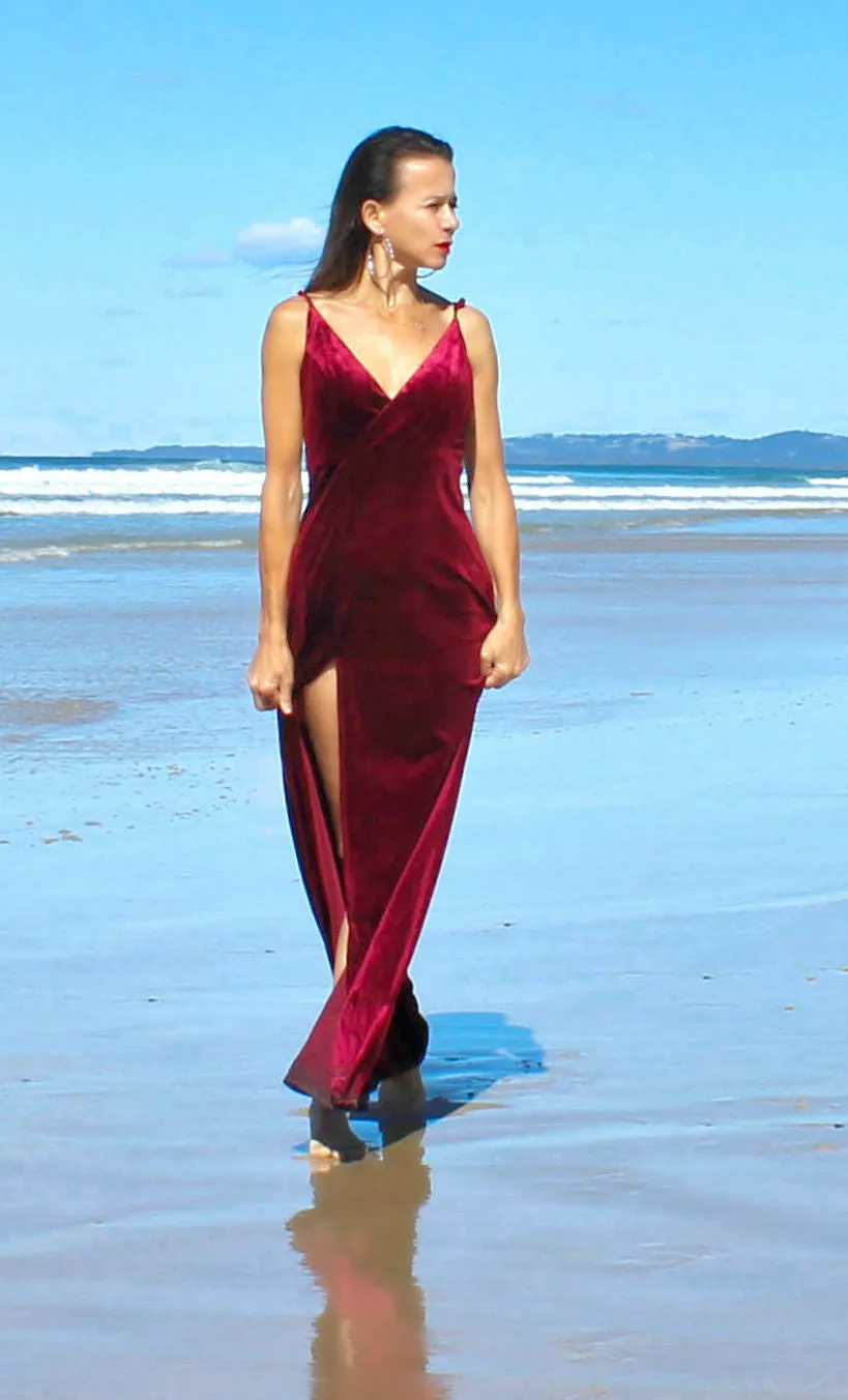 Luna Red Velvet Moon Formal Dress