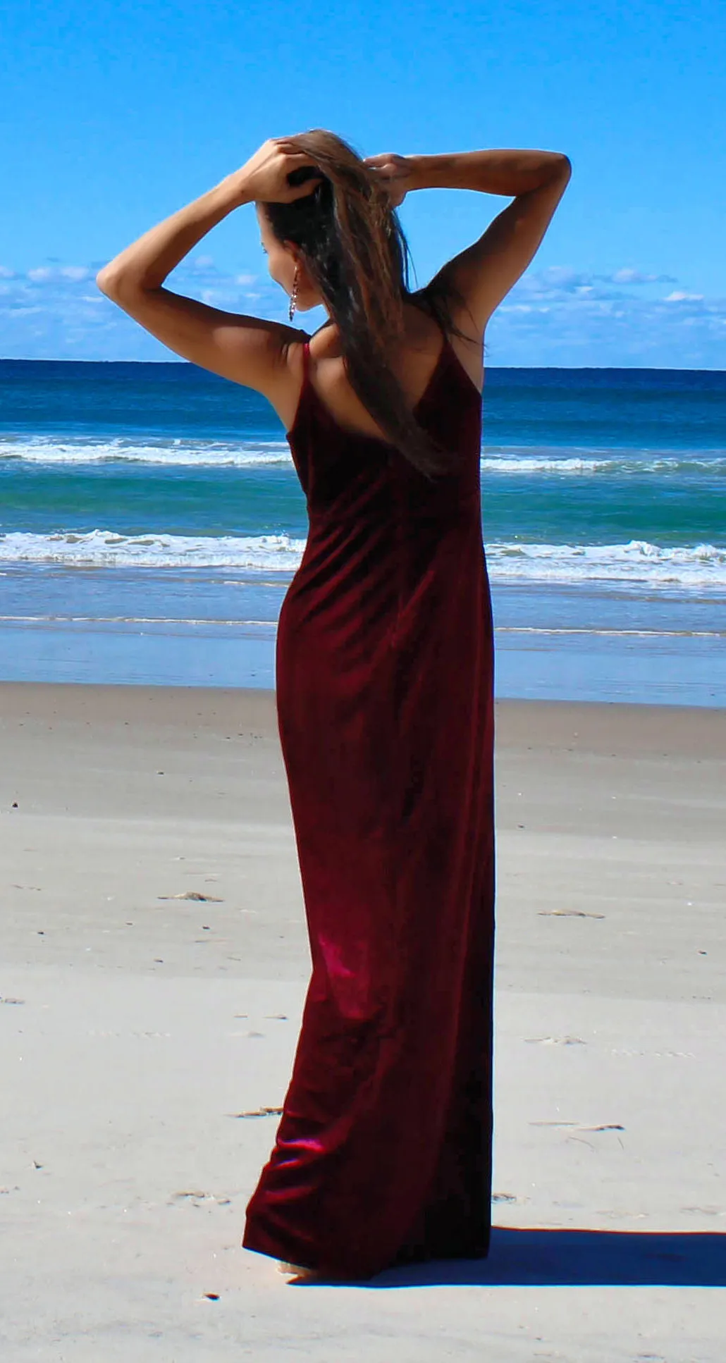 Luna Red Velvet Moon Formal Dress