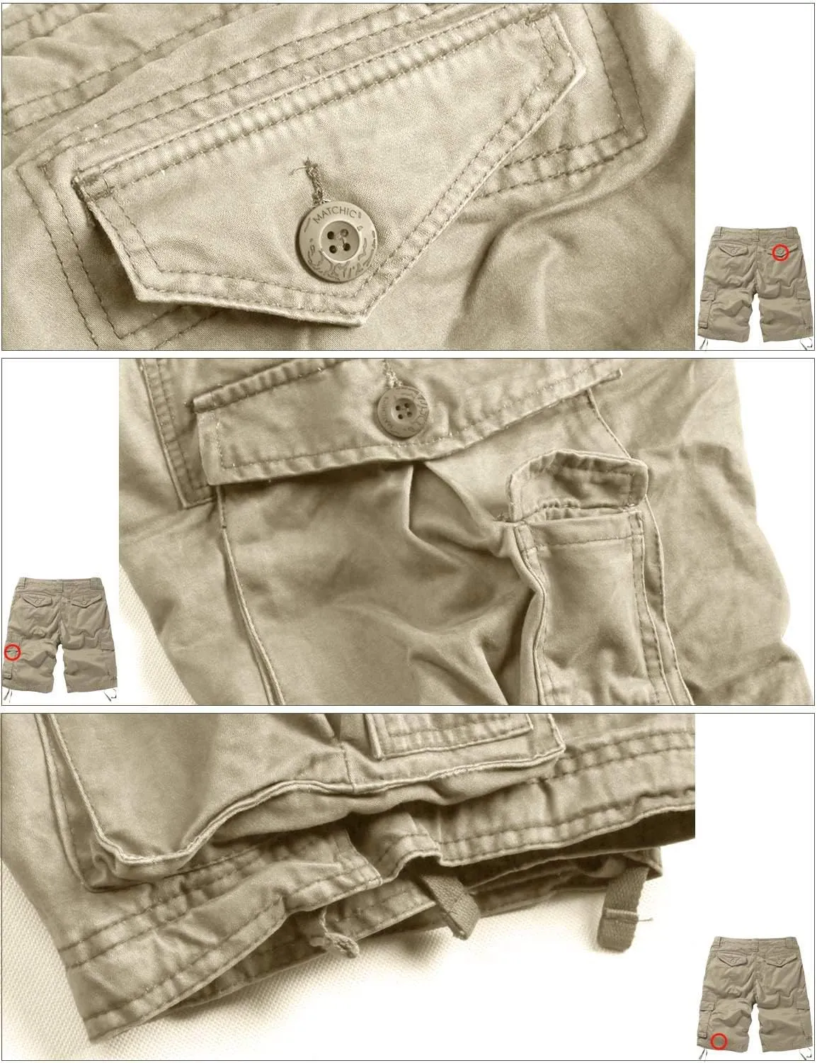 Match Men's Wild Cargo Shorts