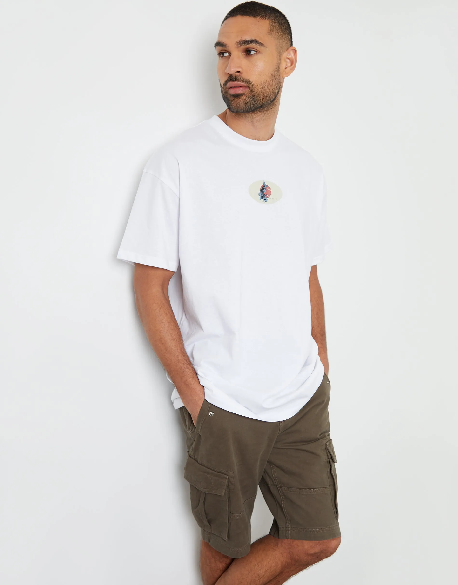 Men's Chocolate Cotton Utility Cargo Shorts
