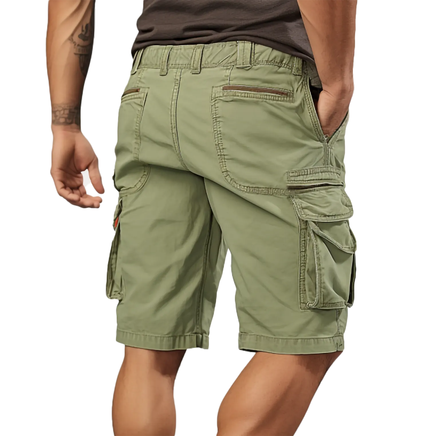 Multi-Pocket Utility Shorts