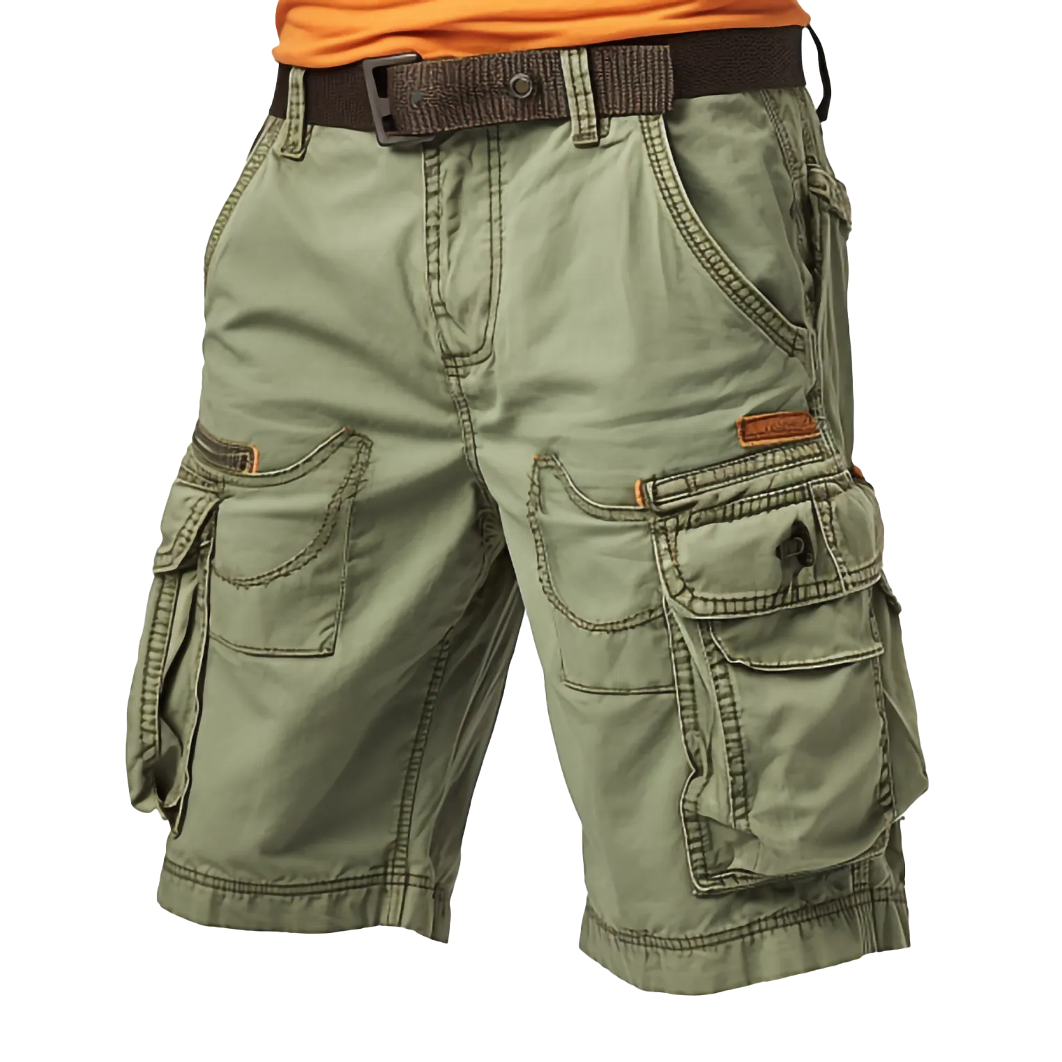Multi-Pocket Utility Shorts