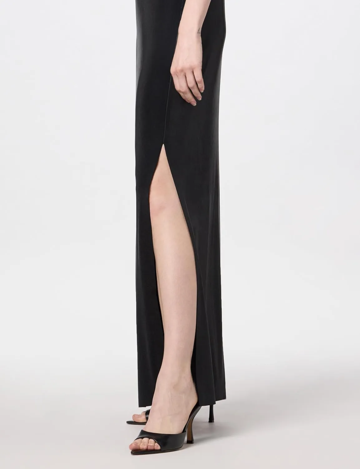 Norma Kamali Women's Strapless Tailored Side Slit Gown