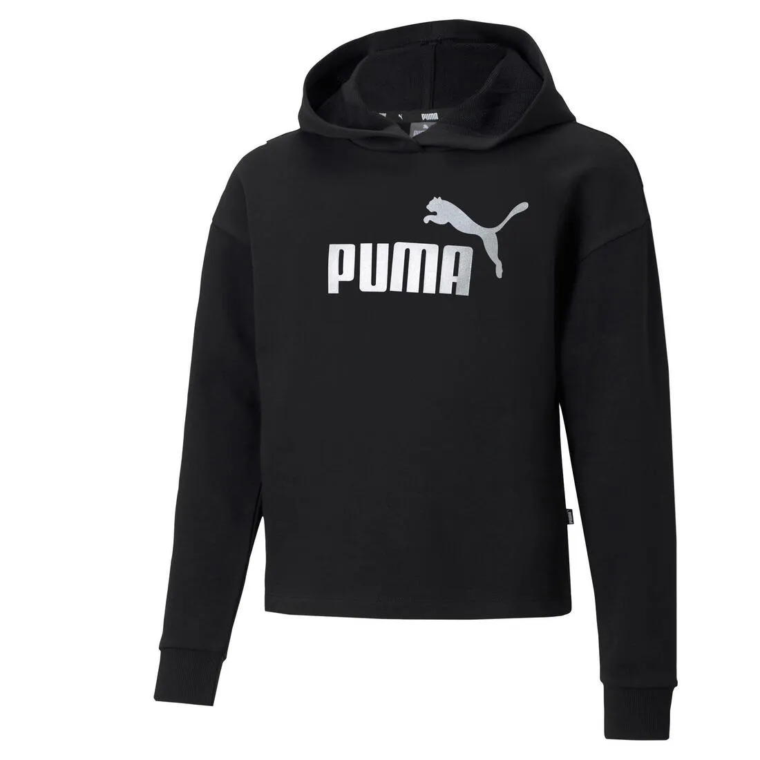 Puma Kids Essentials  Logo Cropped Hoodie
