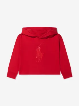 Ralph Lauren Girls Cropped Logo Hoodie
