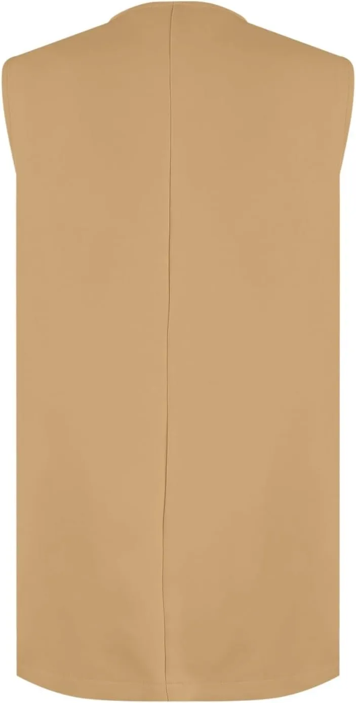 Sleeveless Womens Vest Blazers for Work Casual Lightweight Blazer Travel Fall Office Outfits Open Front Suit