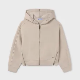 Stone Cropped Hoodie