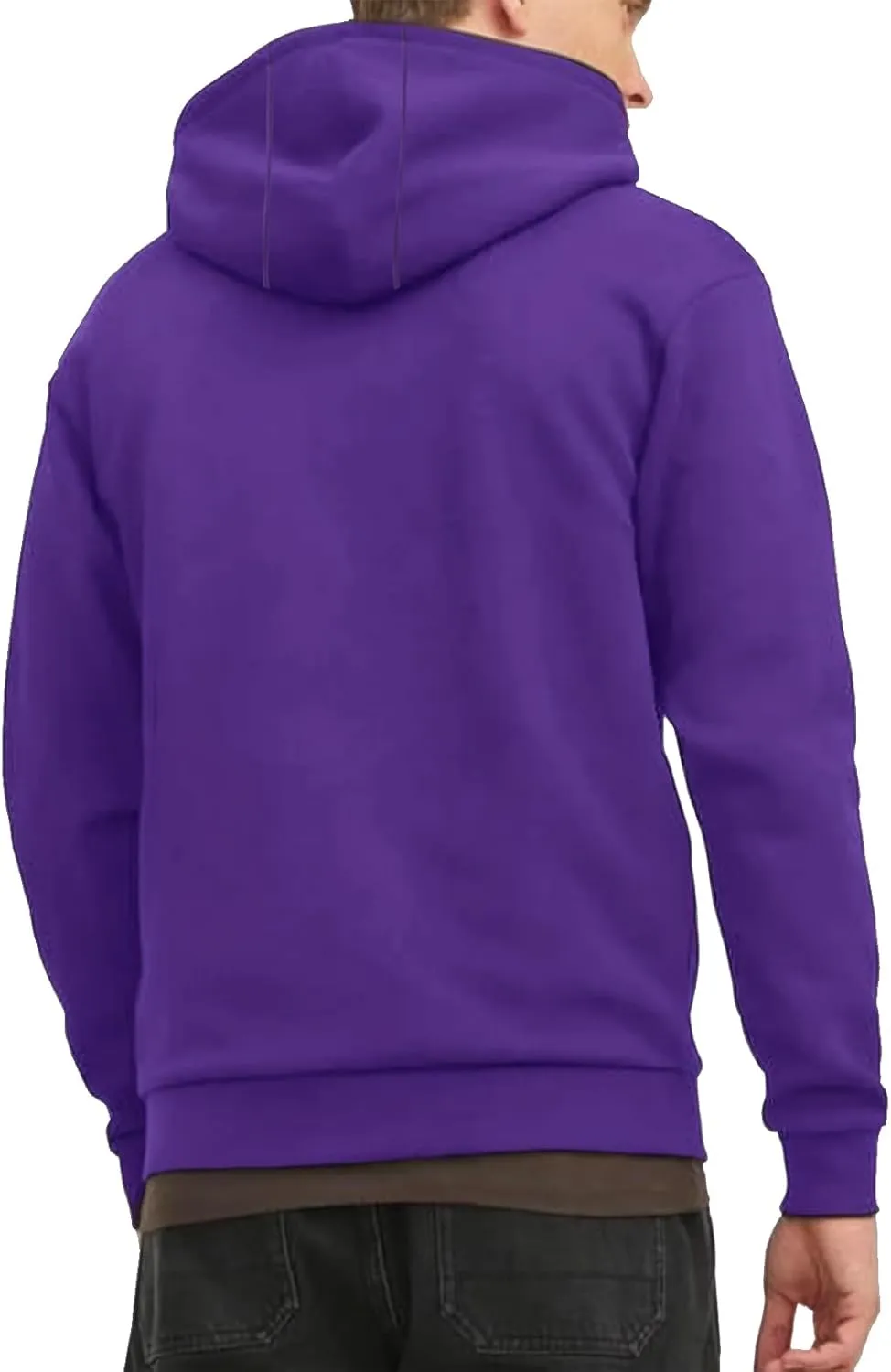 TUVEKE Men's Zip Up Hoodie Athletic Hoodies Long Sleeve Fleece Hooded Sweatshirts Lightweigt With Pockets (S-3XL)