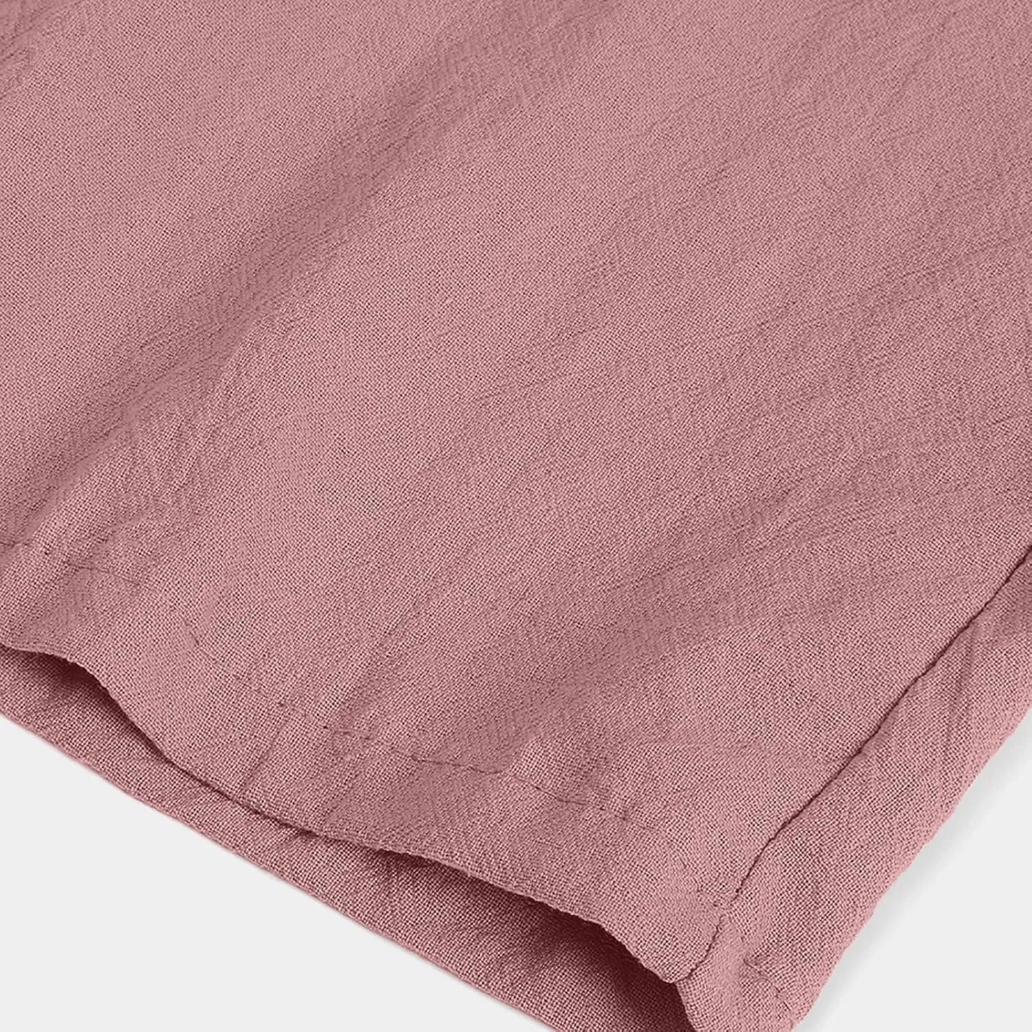 Women Linen Pants Summer Casual Capri Pants with Pockets Elastic Waist Wide Leg Cropped Pants Boho Beach Palazzo Pants