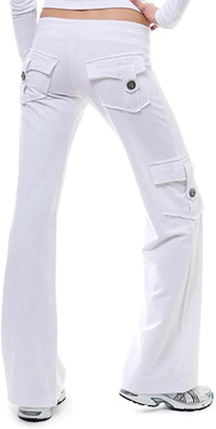 Womens Palazzo Yoga Pants Wide Leg Cargo Pants High Waist with Pockets Stretch Work Travel Casual Sweatpants Plus Size