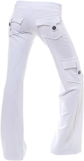 Womens Palazzo Yoga Pants Wide Leg Cargo Pants High Waist with Pockets Stretch Work Travel Casual Sweatpants Plus Size
